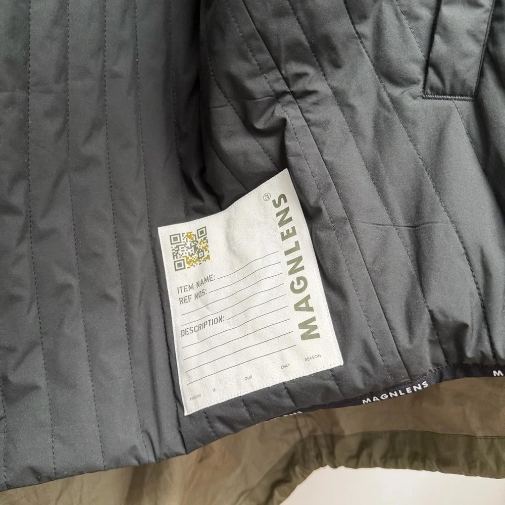 Magnlens Fishtail Olive Green Parka Jacket Size Medium - Picture 12 of 16